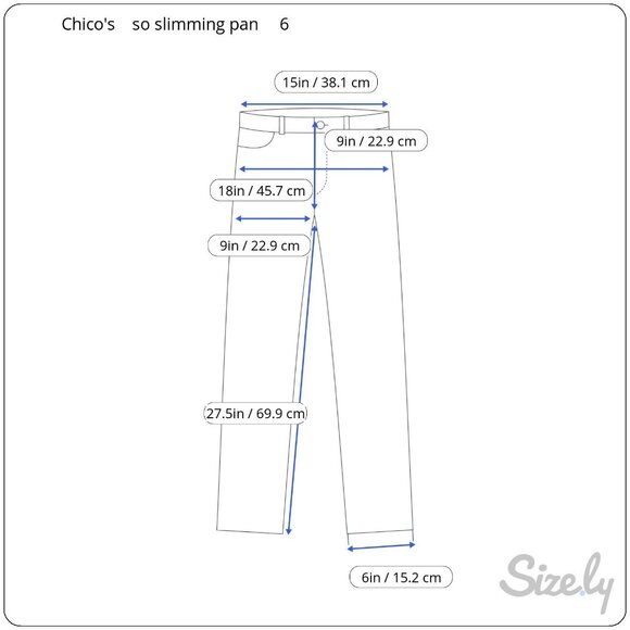 Chico's So Slimming White Straight-Leg Women's Pants Sz 0.5 Small-6 - Picture 9 of 9